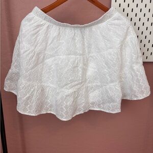 Wild Fable White Lace Mini Skirt